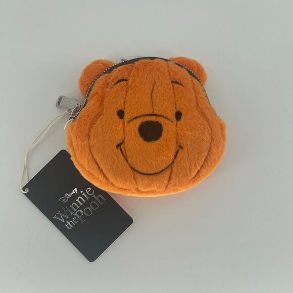 Loungefly Handbags - NWT Loungefly Disney Winnie the Pooh Pumpkin Wallet Coin Bag Plush Exclusive